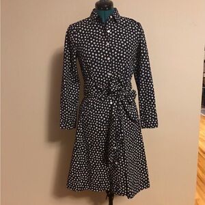 J Crew Factory Tie-waist shirtdress in cotton blend Size 4